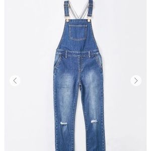 Denim overalls